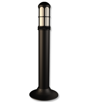 CAV/2 - Set di due colonne CAV, colonna perimetrale tipo faro (180°) per barriere di infrarossi di due raggi, applicazione residenziale.